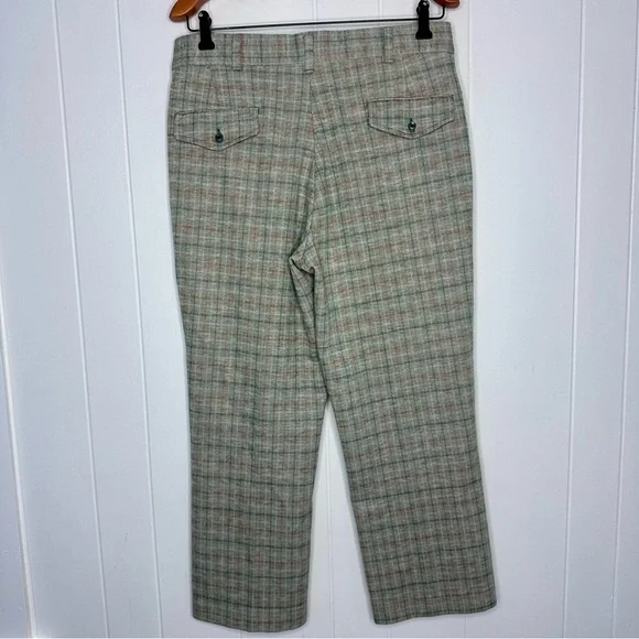 Vintage 70s Sears Kings Road Double Knit Flare Pants Retro - Picture 11 of 12